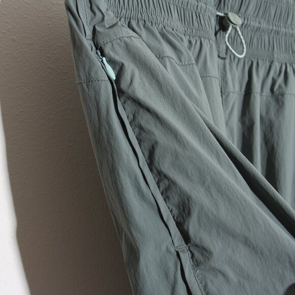 Madewell MWL Track Pants High Rise Straight Leg Pull-On Waist Green Size Medium - Picture 6 of 13